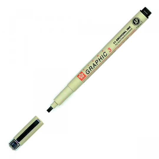 Sakura Pigma Graphic 3 mm Black
