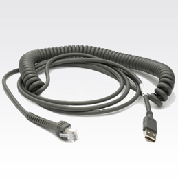 ZEBRA Cable-type A, USB 9ft, Coiled