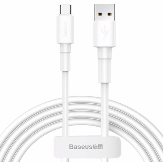 Baseus Mini white Type-C-kaapeli 3 A valkoinen