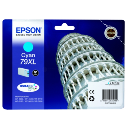 Epson 79XL Mustepatruuna syaani, 2.000 sivua