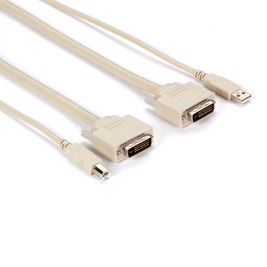 BLACK BOX DT SERIES KVM CPU CABLE - DVI-D, USB, 15-FT. (4.6-M)