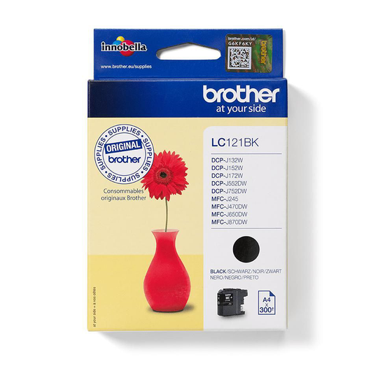 BROTHER LC121BK Ink Black 300pages