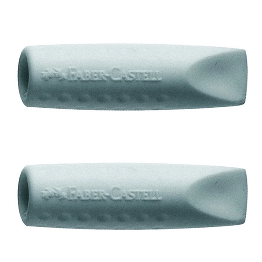 Faber-Castell Grip 2001 Pyyhekumi 2 kpl Harmaa