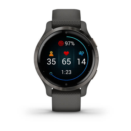 GARMIN VENU 2S, HARMAA / MUSTA