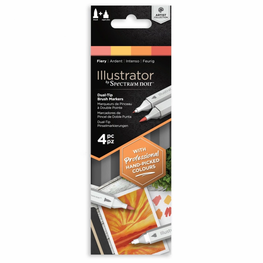 Spectrum Noir Illustrator Marker 4-set Fiery