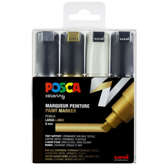 Posca Posca PC-8K Metallic 4-setti