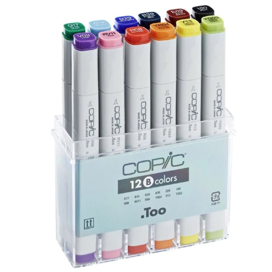 Copic Marker 12-setti Basic colors