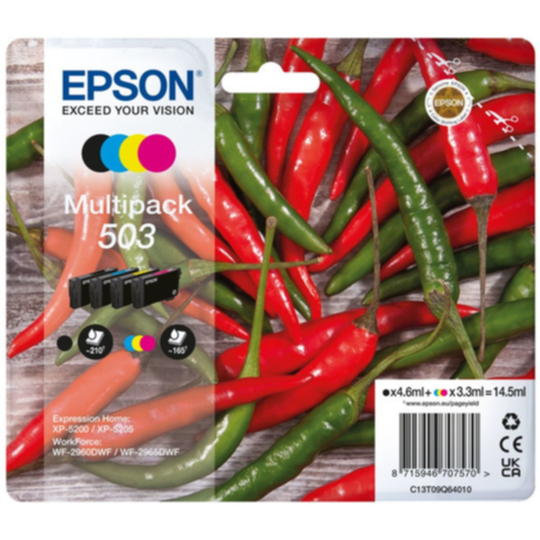 Mustepatruuna MultiPack Epson 503 Bk,C,M,Y