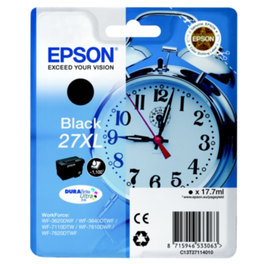 Epson 27XL Mustepatruuna musta, 1.100 sivua