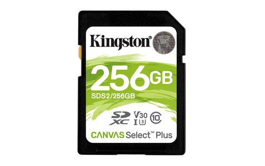 Canvas Select Plus SDXC-muistikortti, 256 GB, Class 10 UHS-I, Musta