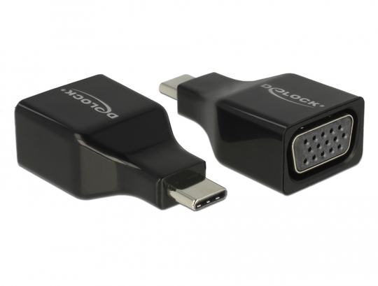 This Adapter By Delock Is Suitable For The Connection Of A VGA Monitor To A Computer With USB-C Inte