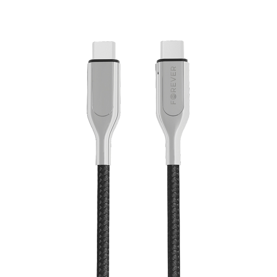 Forever Core Ultranopea USB Type-C / USB Type-C 3A lataus- ja synkronointikaapeli 1 5m musta