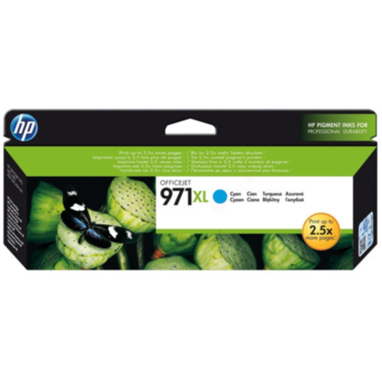 HP 971XL Mustepatruuna syaani, 6600 sivua