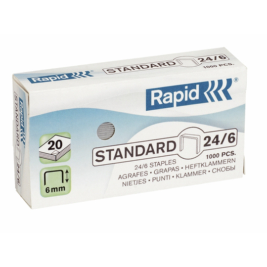 Niitit Rapid Standard 24/6 Galv. 1000/ltk