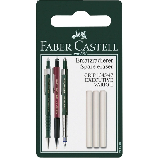 Faber-Castell Varapyyhekumipää Grip45 3kpl