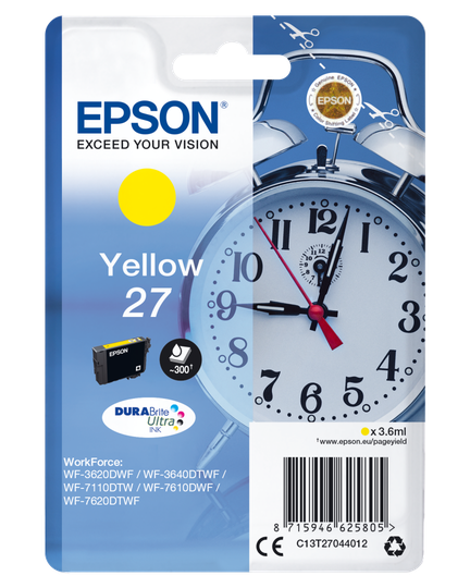 EPSON 27 Ink Cartridge Yellow