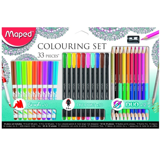 Maped Värikynät 33-setti + Teroitin