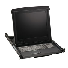 BLACK BOX SERVVIEW V KVM TRAY – VGA, USB, PS/2, 8-PORT SWITCH