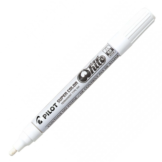 Pilot Super Color Merkkikynä Medium White
