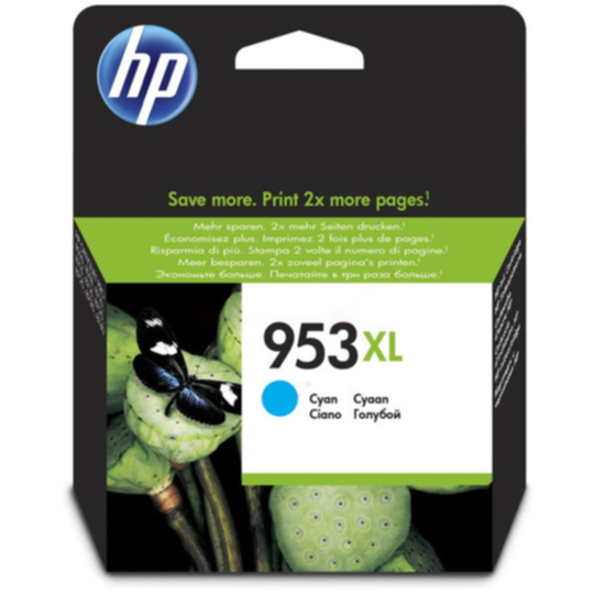 HP 953XL Mustepatruuna syaani, 1.600 sivua