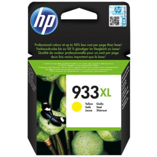 HP 933XL Mustepatruuna keltainen, 825 sivua