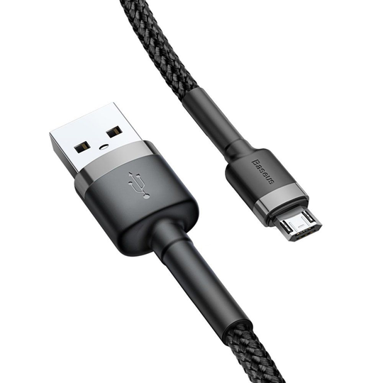 Baseus Cafule Micro-USB-kaapeli 3m 2A - musta
