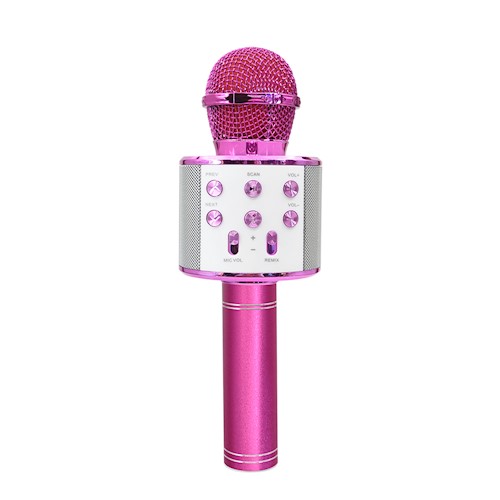 Maxlife MX-300 Bluetooth langaton karaoke mikrofoni / kaiutin - pinkki