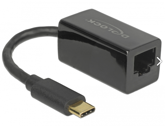 The Adapter By Delock Expands A PC Or Laptop By One Network Interface Via The USB Type-C Interface.