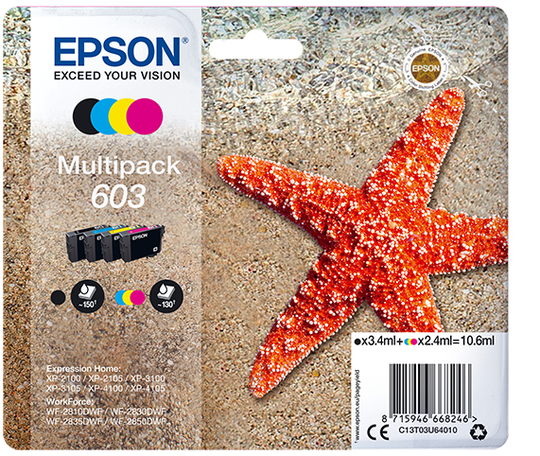 EPSON STARFISH MULTIPACK 4-COLOURS 603 INK
