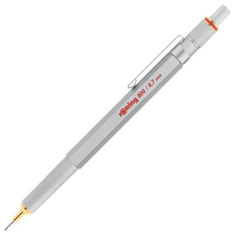 Rotring 800 Lyijytäytekynä 0.7 Hopea