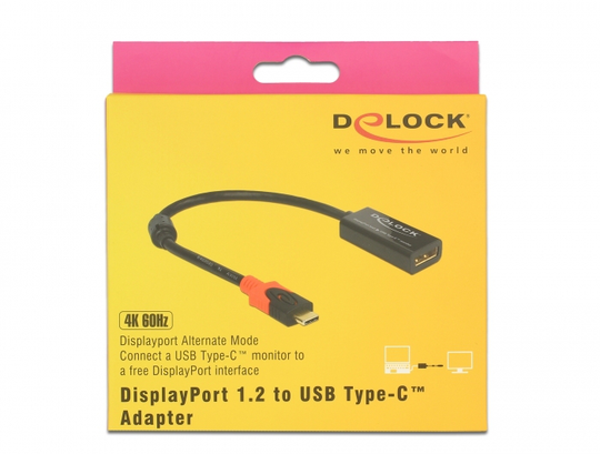 This Adapter By Delock Is Suitable For The Connection Of A USB-C Monitor To A Computer With DisplayP