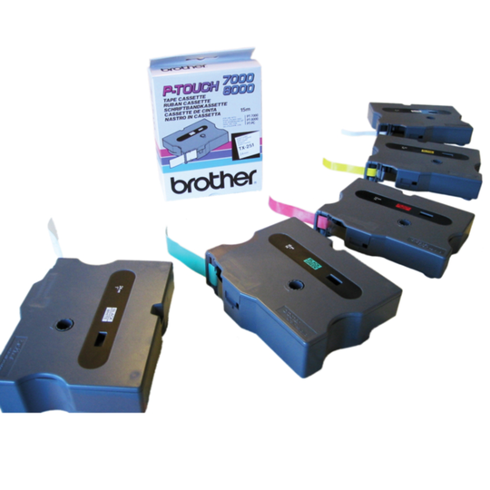 Nauha Brother TXTX241 18 mm musta valkoisella