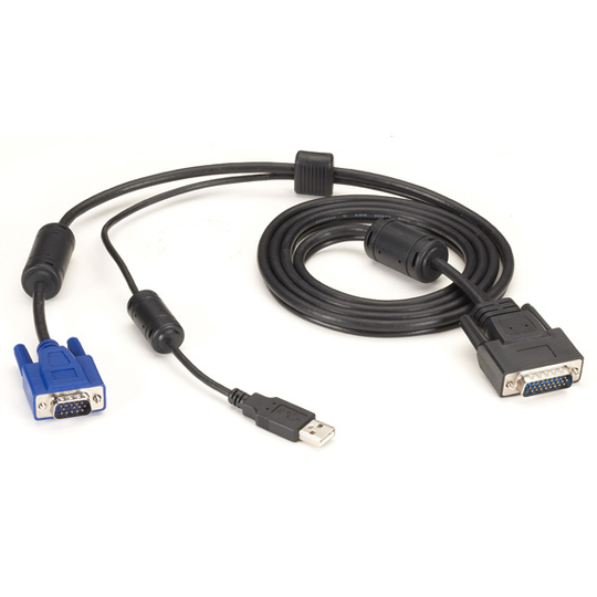 BLACK BOX SECURE KVM SWITCH CABLE - VGA AND USB TO HD26, 12-FT. (3.7-M)
