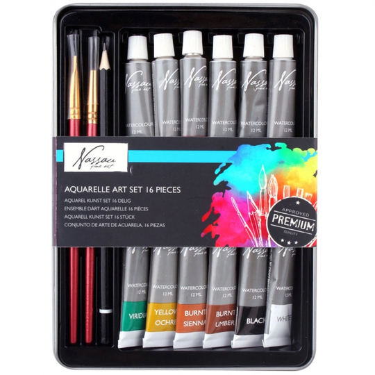 Nassau Fine Art Aquarel Kit 16-setti