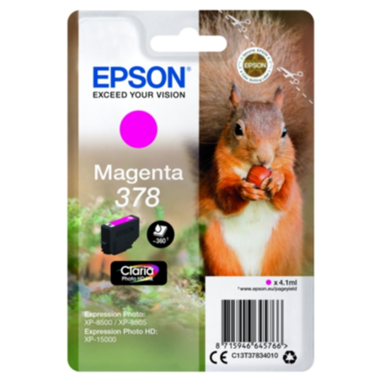 Epson 378 Mustepatruuna magenta, 360 sivua
