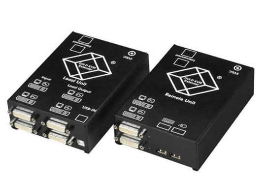 BLACK BOX KVM EXTENDER - DUAL-D, USB HID, LOCAL PASS THRU, CATX