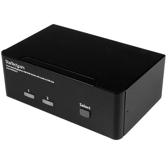 STARTECH 2 Port Dual DP KVM Switch - 4K