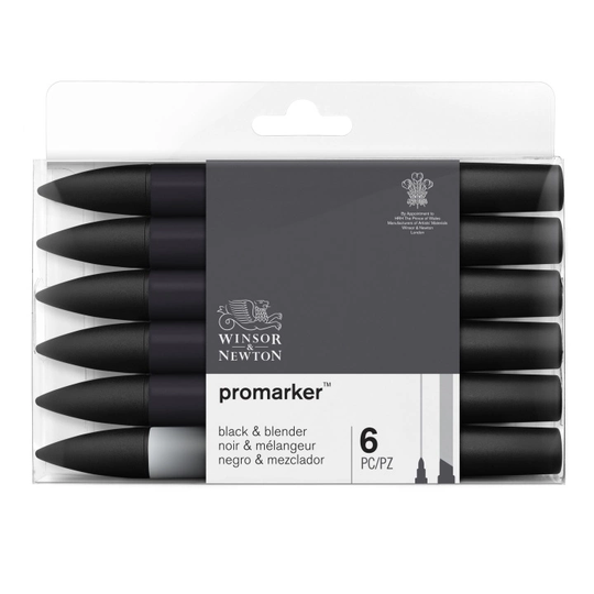 Promarker ProMarker 6-setti Black & Blender