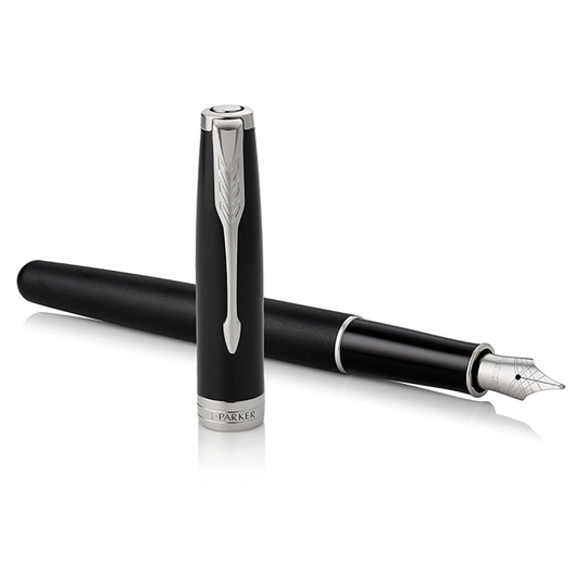 Parker Sonnet Musta/Chrome Täytekynä