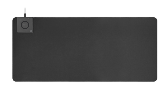 OFFICE Erikoisleveä Hiirimatto, Langaton Pikalataus, 10 W, 90 X 40 Cm, Neopreeniä, Musta