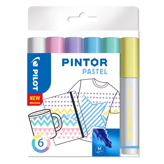 Pilot Pintor Medium 6 kpl Pastelli