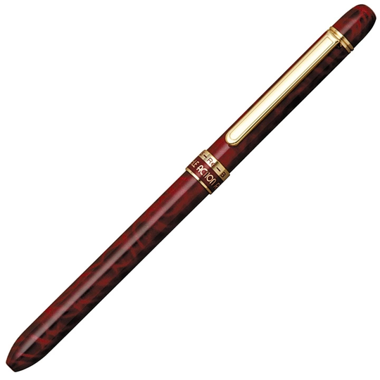 Platinum Metallic Slim Multi pen Red Marble
