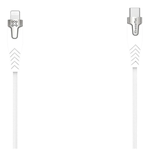 Premium Braided Lightning To Usb-c, Mfi, 2m, White/silver