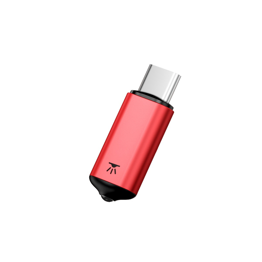 Baseus IP-kaukosäädin älypuhelimelle USB-C punainen