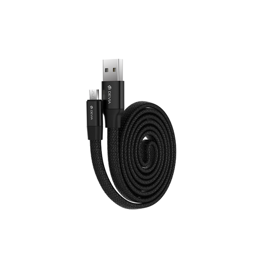 DEVIA Ring Y1 micro USB lataus- ja synkronointikaapeli 2 1 A - Musta