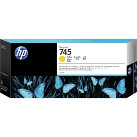 HP 745 Mustepatruuna keltainen