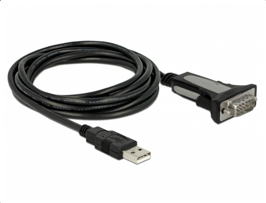 This USB Type-A To Serial Adapter By Delock Provides An RS-232 Port For Meters, POS Systems, Printer
