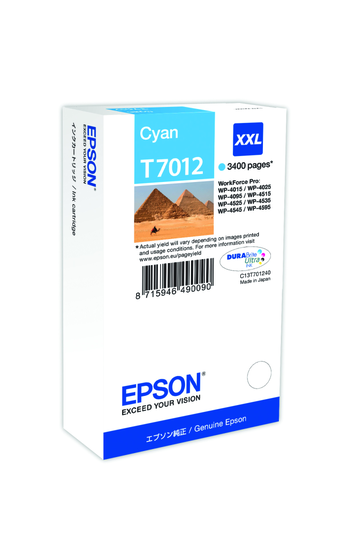 EPSON Ink Cartridge Cyan XXL WP4000/450