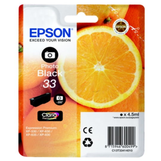 Epson 33 Mustepatruuna valokuvamusta, 200 sivua
