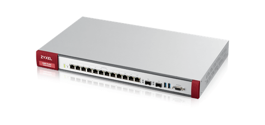 ZYXEL USG FLEX FIREWALL 12 GIGABIT USER-DEFINABLE PORTS, 2*SFP, 2* USB / 1 YR UTM BUNDLE